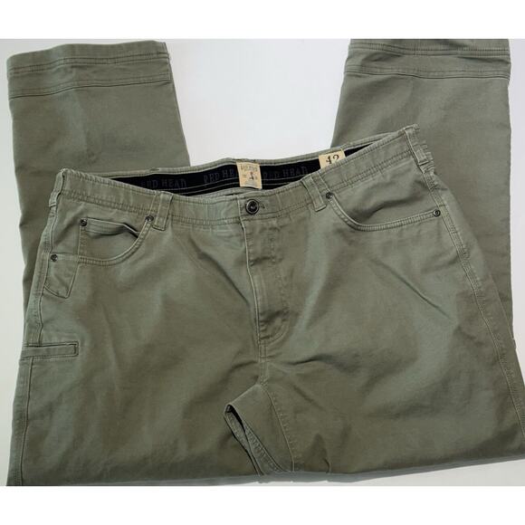 RED HEAD Field Trusted Olive/Tan Hunting Rugged Durable Pants Men's Size 42x30 - Picture 2 of 16